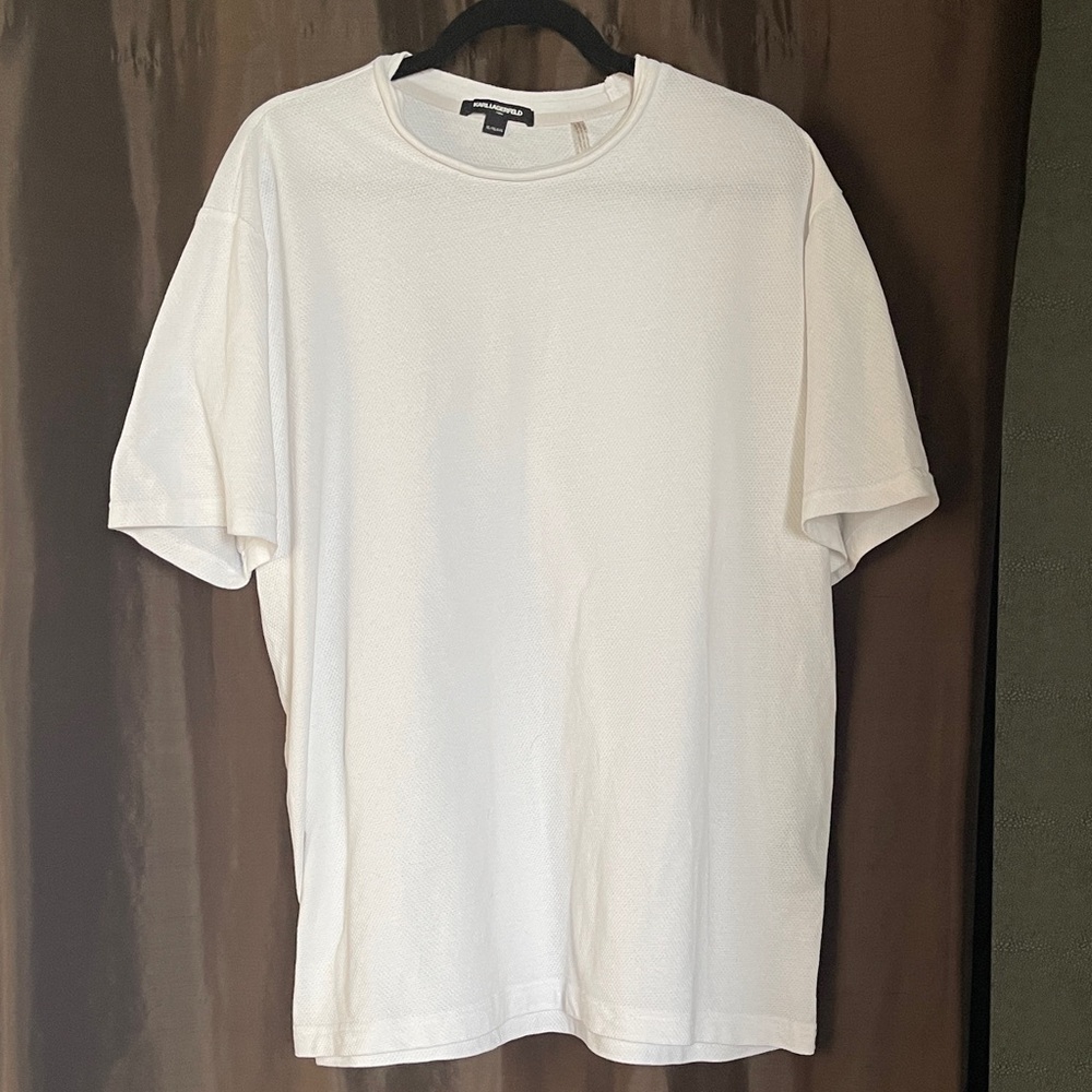 Karl Lagerfeld White Short Sleeve Tee - Picture 8 of 14